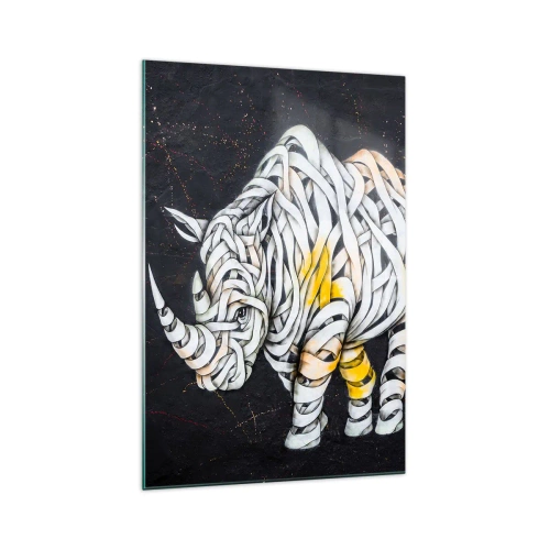 Obraz na skle - Neciteľnosť je mýtus - 70x100 cm