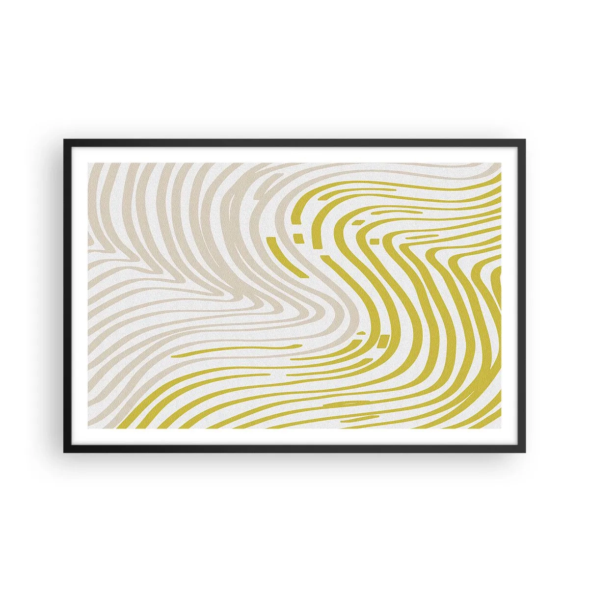 Plagát v čiernom ráme - Kompozícia s miernym ohybom - 91x61 cm