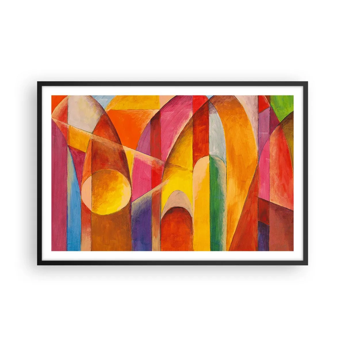 Plagát v čiernom ráme - Katedrála slnka - 91x61 cm