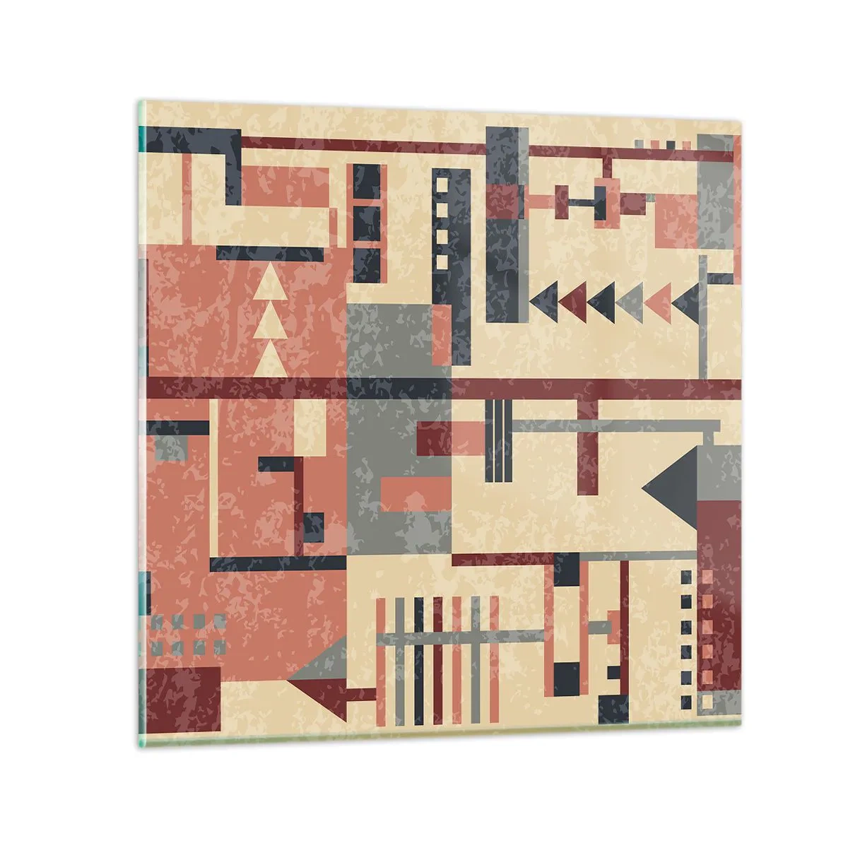 Obraz na skle - Vodorovná a zvislá kombinácia - 60x60 cm