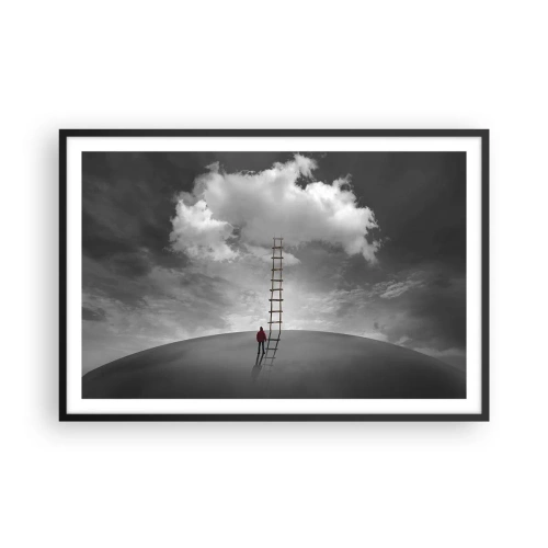 Plagát v čiernom ráme - Všetko je možné - 91x61 cm