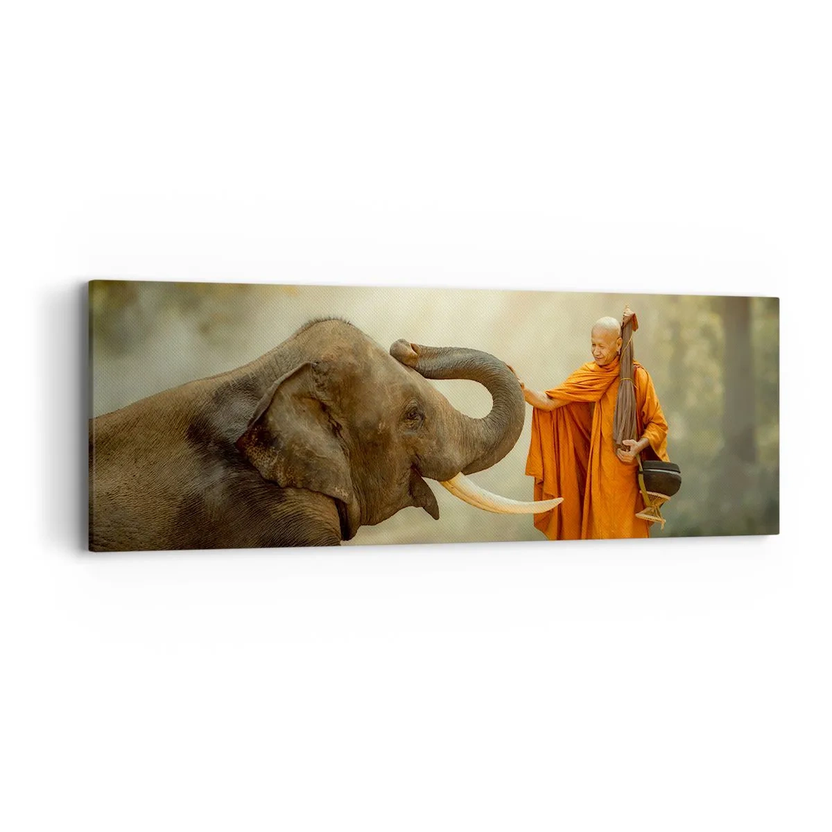 Obraz na plátne - Stretnutie na cestách - 90x30 cm