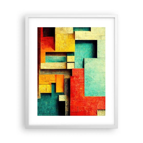 Plagát v bielom ráme - Festival pravých uhlov - 40x50 cm