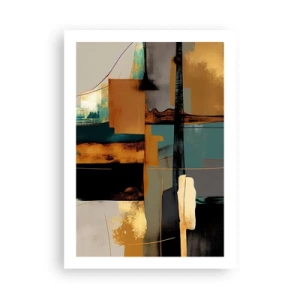 Plagát - Abstrakcia – svetlo a tieň - 50x70 cm