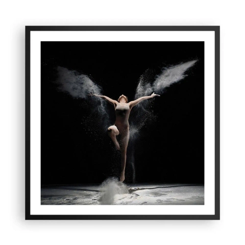 Plagát v čiernom ráme - Elfovia existujú - 60x60 cm