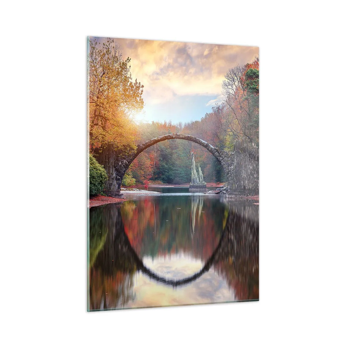 Obraz na skle - Za zrkadlom - 50x70 cm