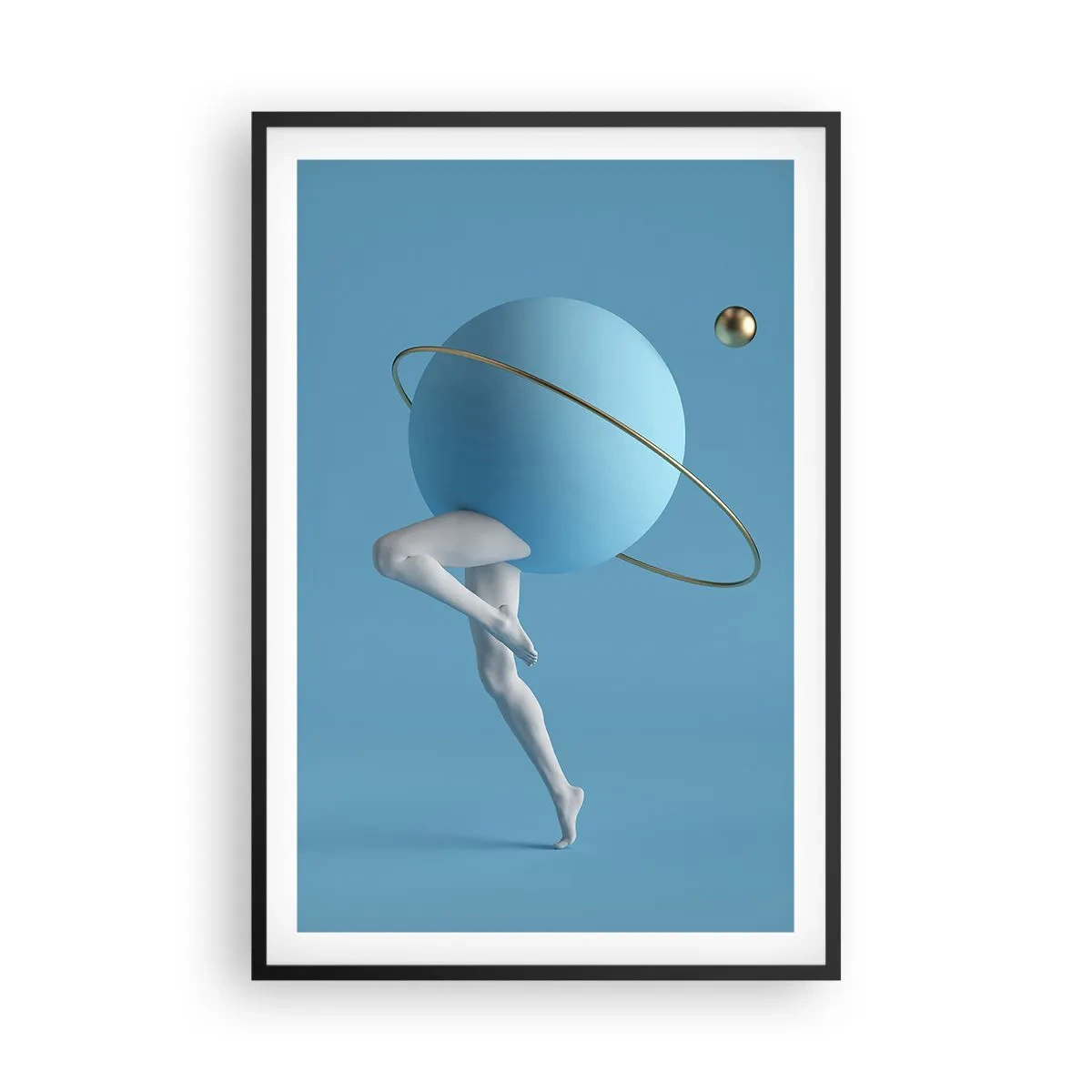 Plagát v čiernom ráme - Šialenstvo planét - 61x91 cm