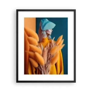 Plagát v čiernom ráme - Chlpatý portrét - 40x50 cm