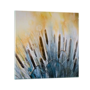 Obraz na skle - Chlad vody, žiara slnka - 50x50 cm