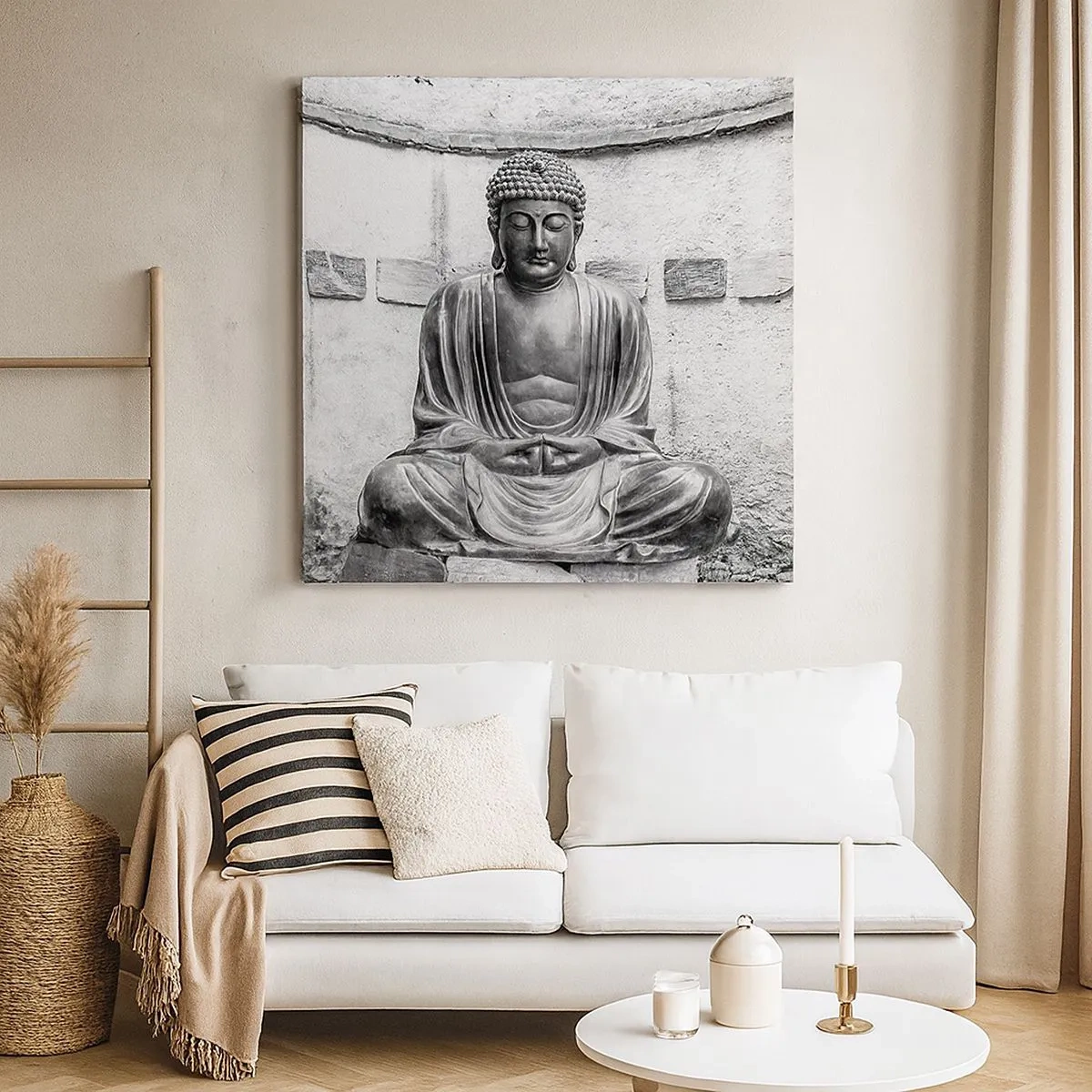 Obraz na plátne - Pri zdroji pokoja - 30x30 cm