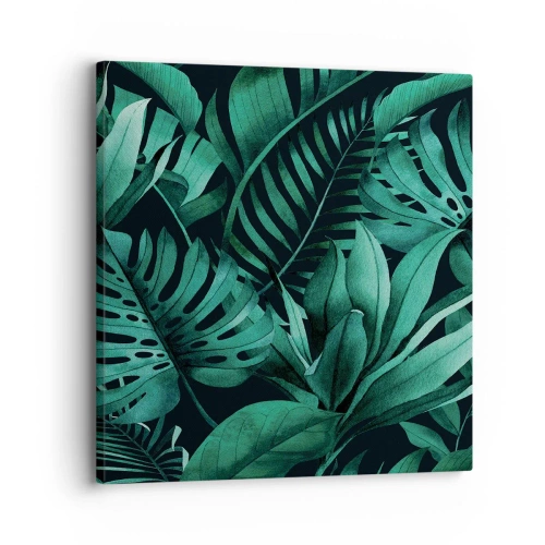Obraz na plátne - Hĺbka tropickej zelene - 30x30 cm