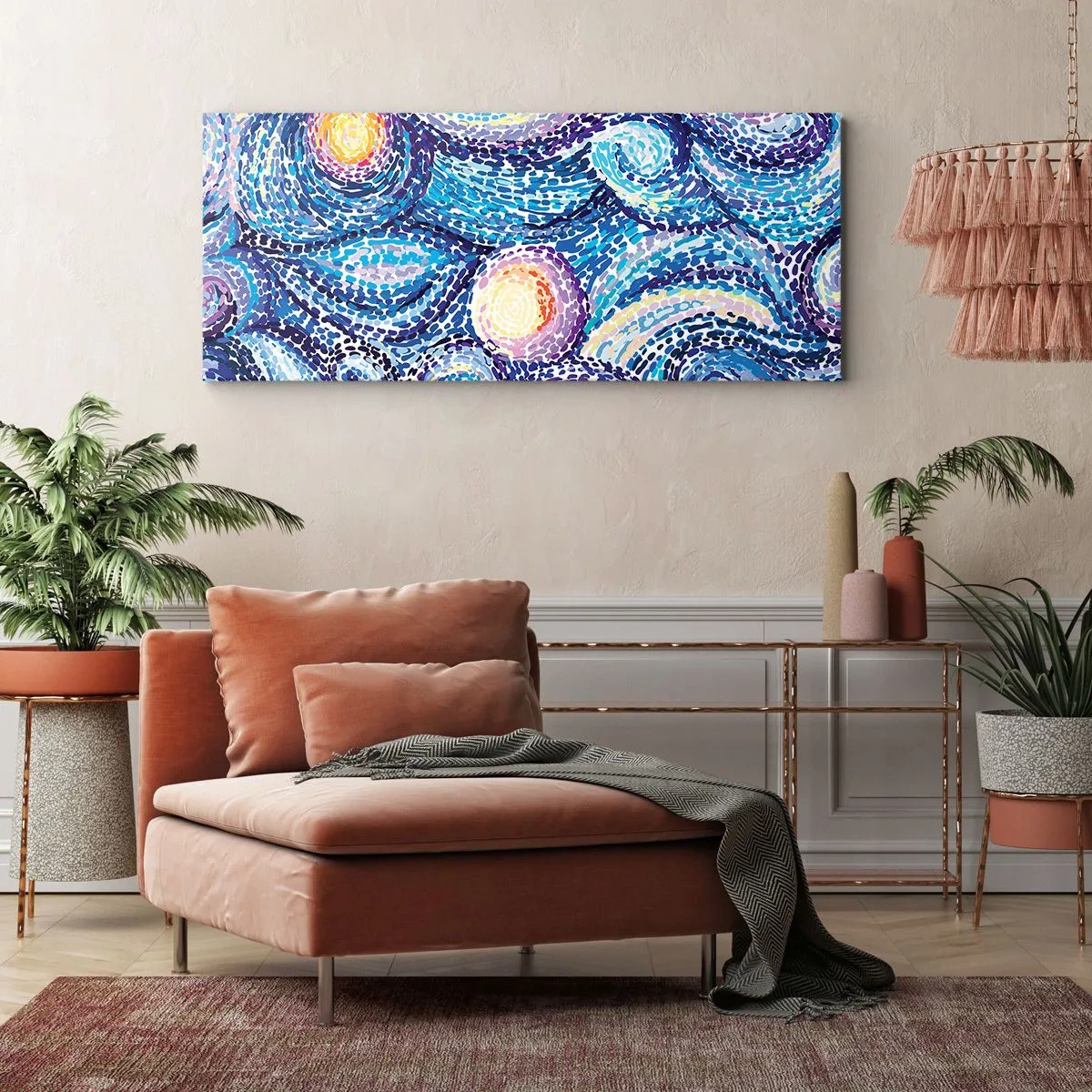 Obraz na plátne - Z obrazu van Gogha - 100x40 cm