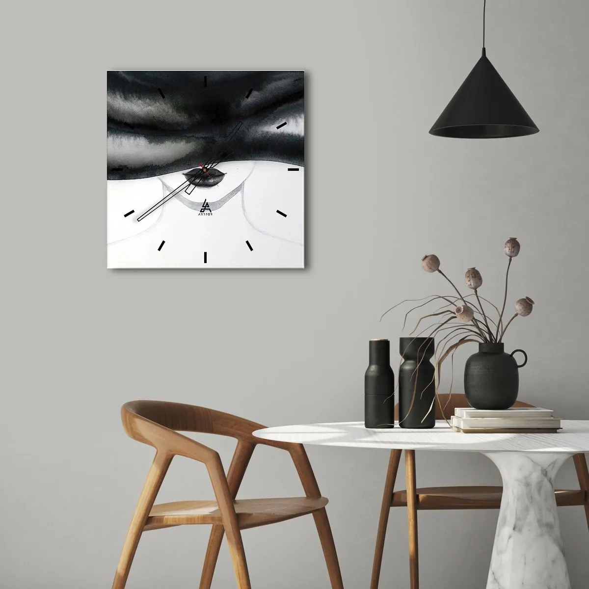 Nástenné hodiny - Zmyselná záhada - 40x40 cm