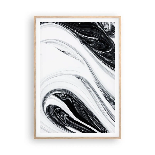 Plagát v ráme zo svetlého duba - Spojenie protikladov - 70x100 cm