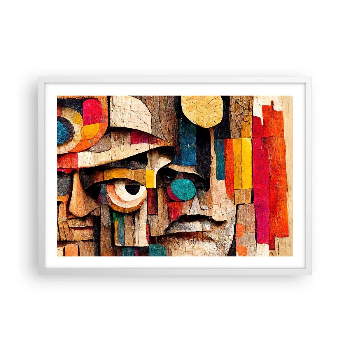 Plagát v bielom ráme - Vidím ťa… - 70x50 cm