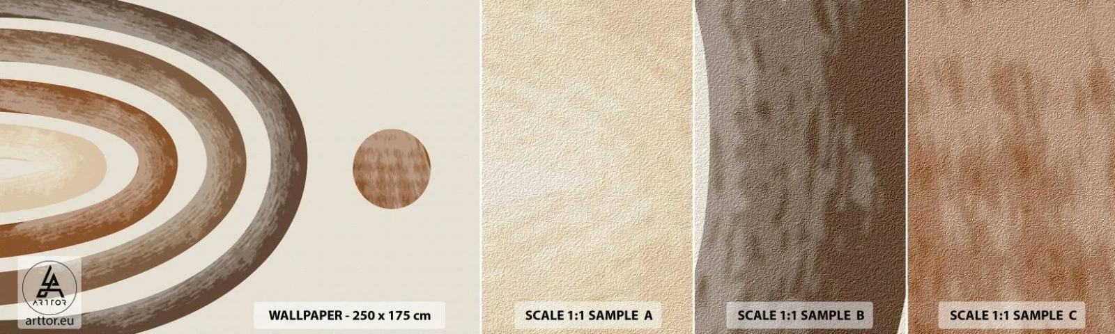 Vzorka samolepiacej fototapety Deluxe Sticker - V ďalekej galaxii - Abstrakcia, Kus, Dizajn - 100x30 cm