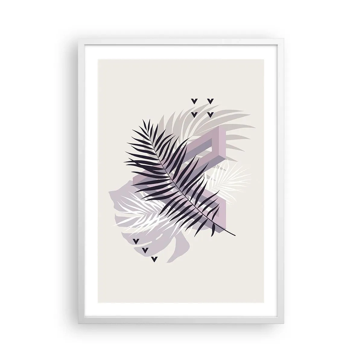 Plagát v bielom ráme - Tieň tieňa - 50x70 cm