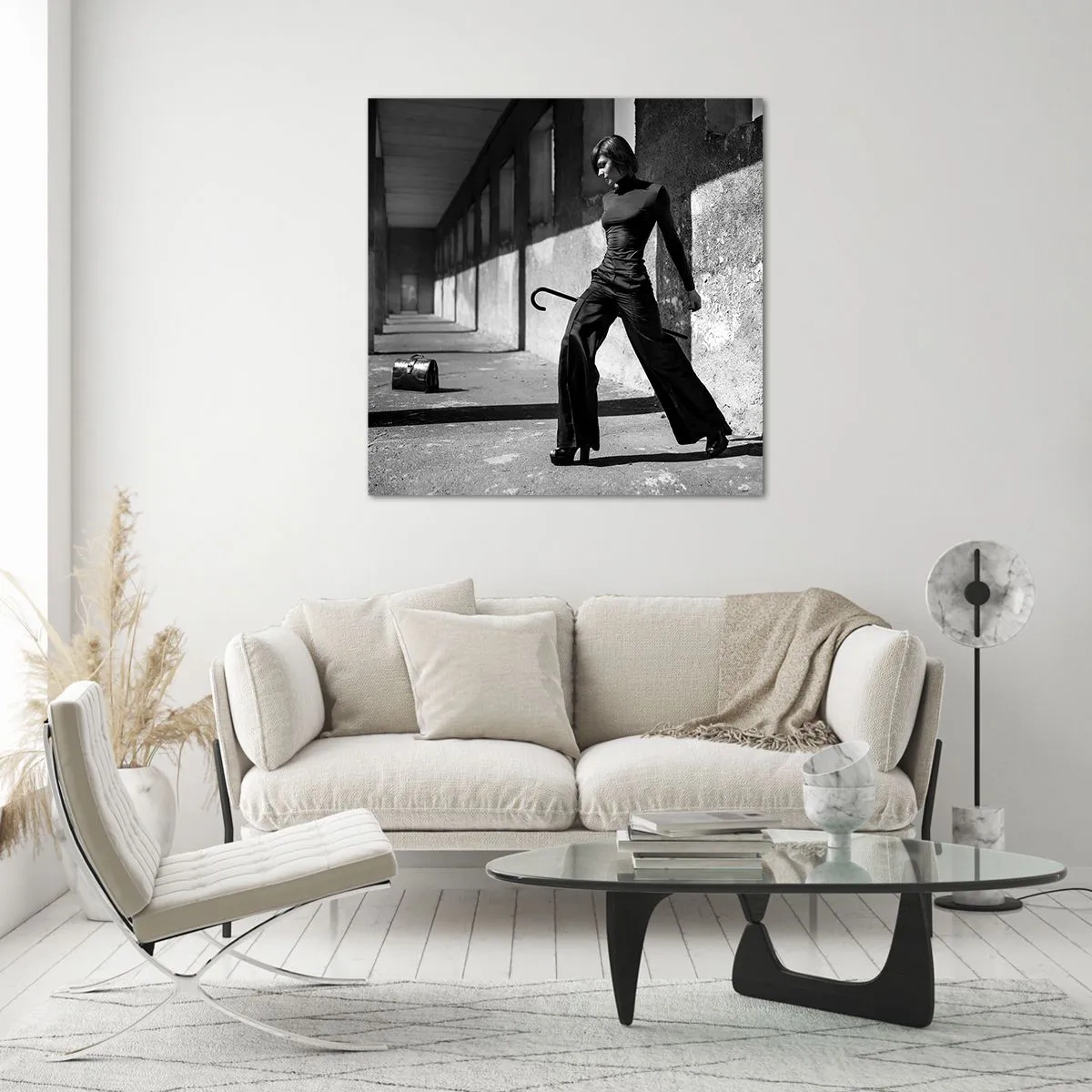 Obraz na skle - Mestská elegancia - 30x30 cm