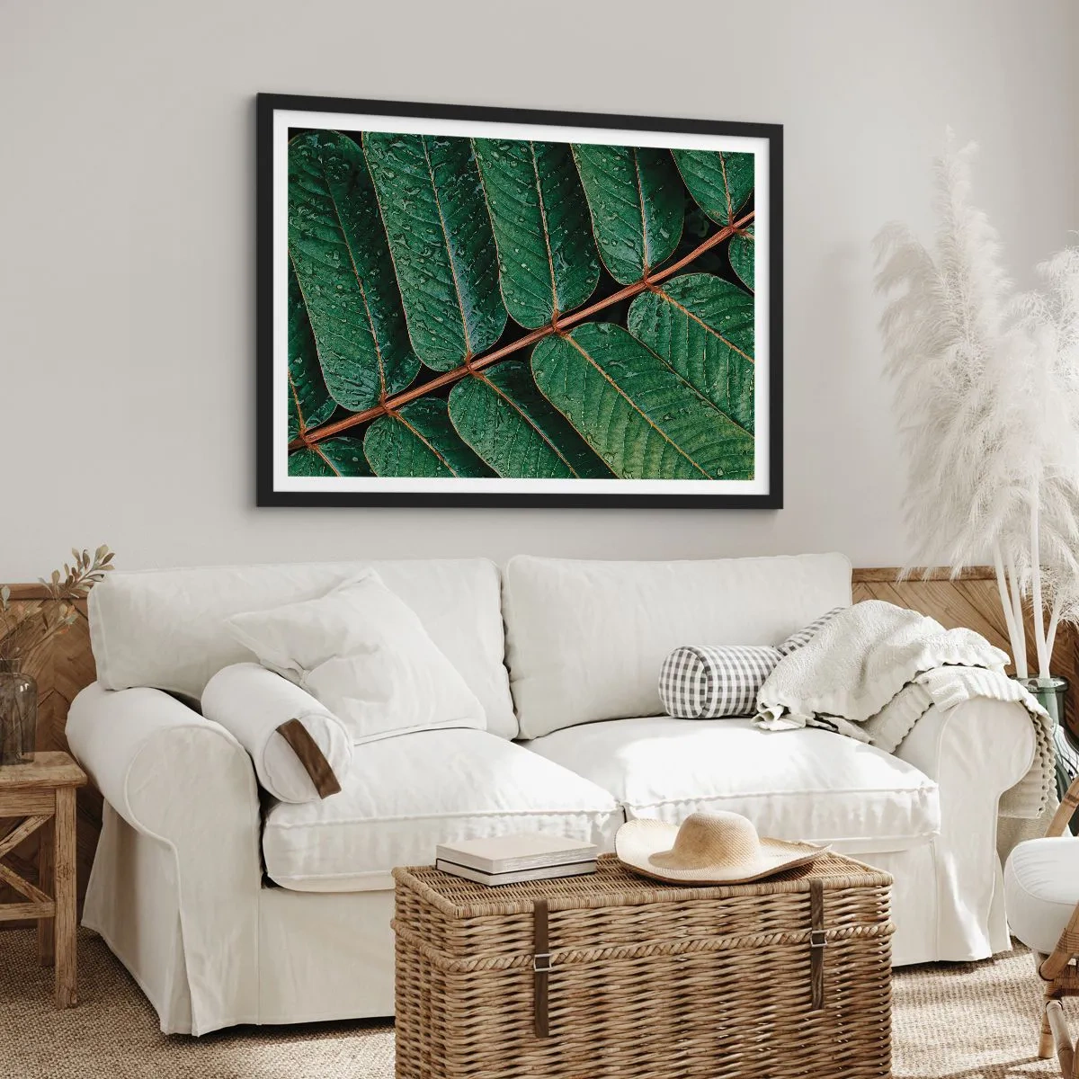 Plagát v čiernom ráme - V zelenom rytme - 100x70 cm