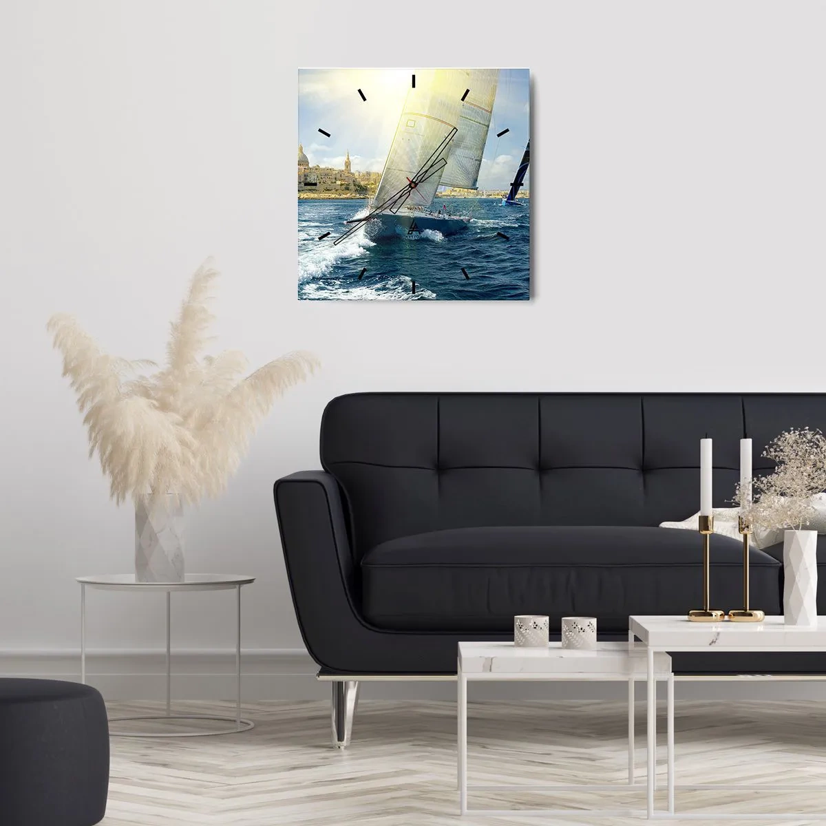 Nástenné hodiny - Čas odísť z mesta - 40x40 cm