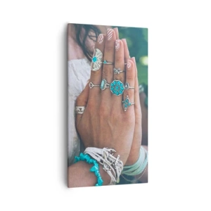 Obraz na plátne - Vitajte v centre bytia - 55x100 cm