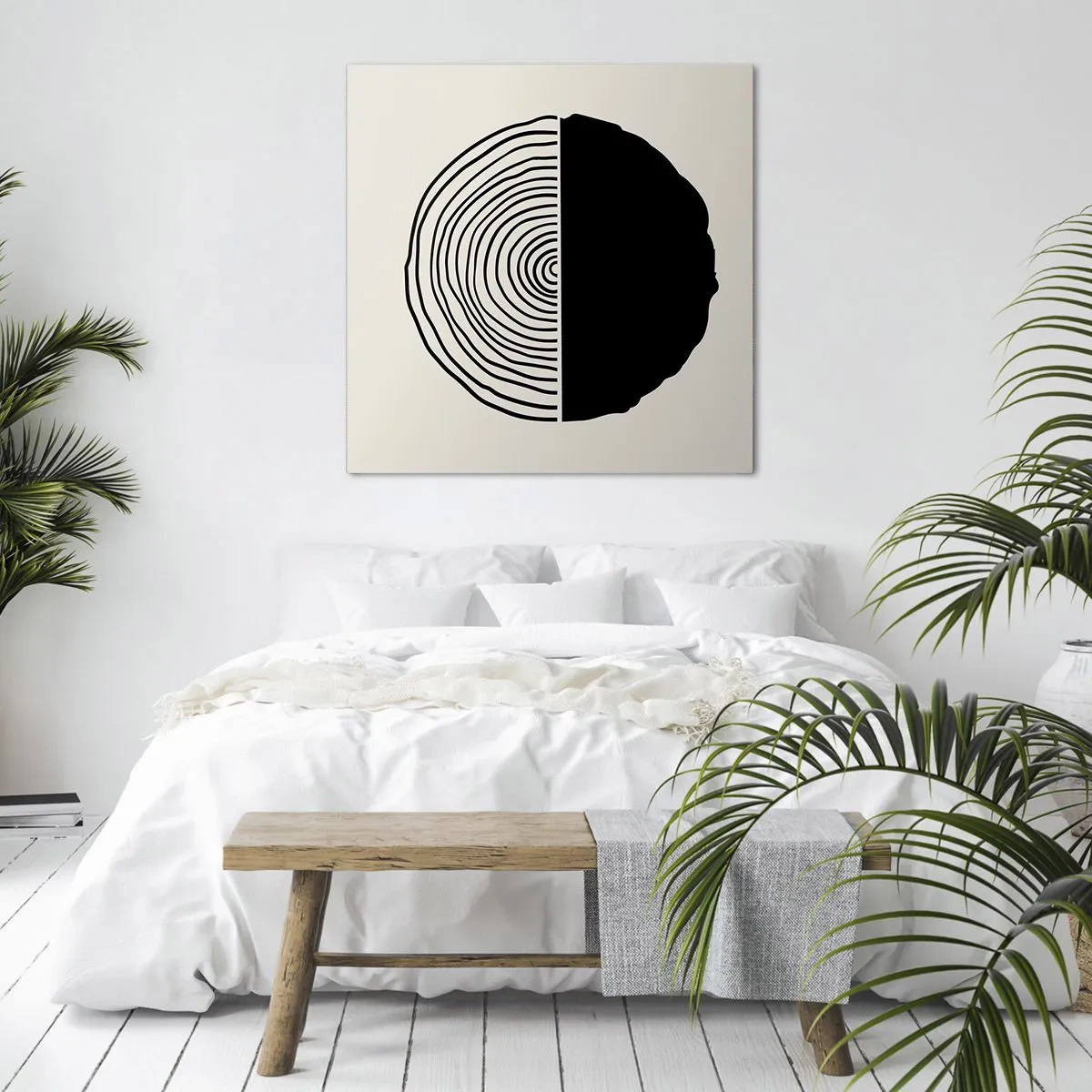 Obraz na plátne - Pol na pol - 60x60 cm