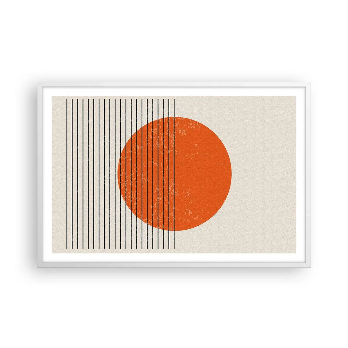 Plagát v bielom ráme - Vždy slnko - 91x61 cm