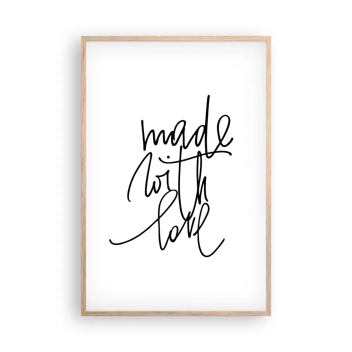 Plagát v ráme zo svetlého duba - Najlepšia značka - 61x91 cm