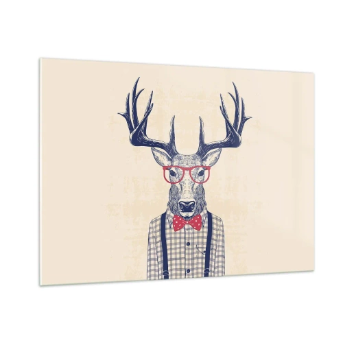 Obraz na skle - Zábavná extravagancia - 100x70 cm