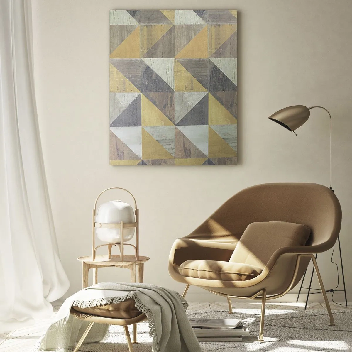 Obraz na skle - V uhle trojuholníka - 70x100 cm
