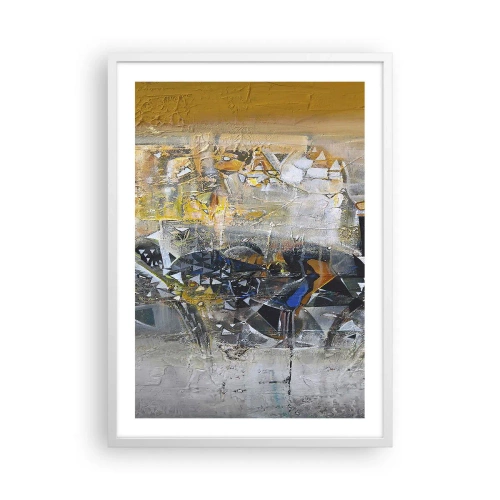 Plagát v bielom ráme - Všetko sa podarí - 50x70 cm