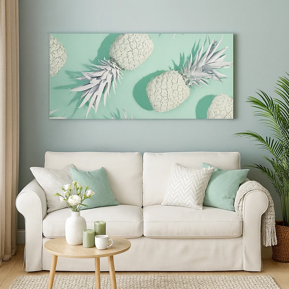 Obraz na plátne - skvele ladia s mätou - 30x30 cm