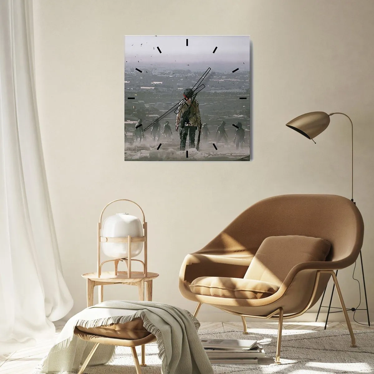 Nástenné hodiny - Posledný spravodlivý? - 40x40 cm