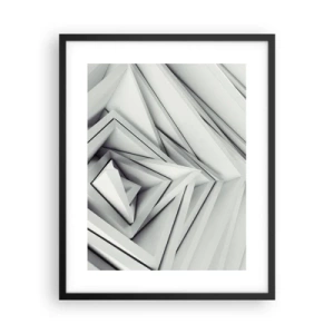 Plagát v čiernom ráme - Symfónia ostrých uhlov - 40x50 cm
