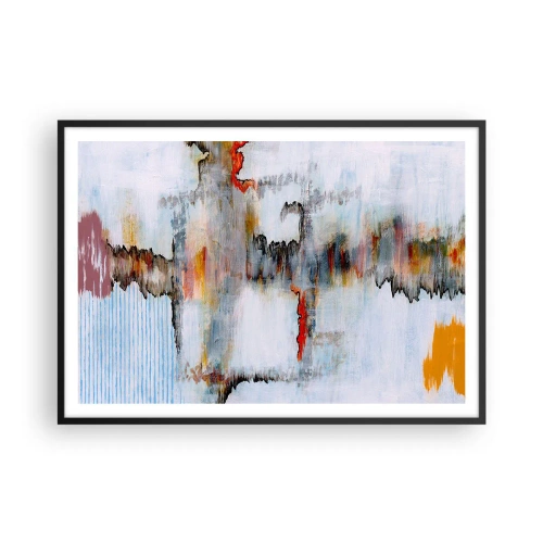 Plagát v čiernom ráme - Paličkou po vode - 100x70 cm