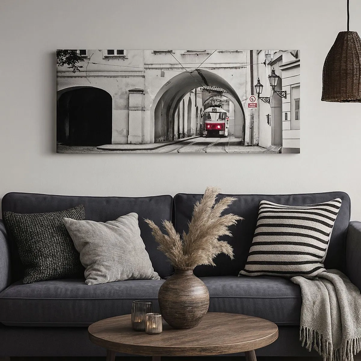 Obraz na plátne - Mestským labyrintom - 100x40 cm