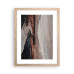 Plagát v ráme zo svetlého duba -  Pokojné údolie - 30x40 cm