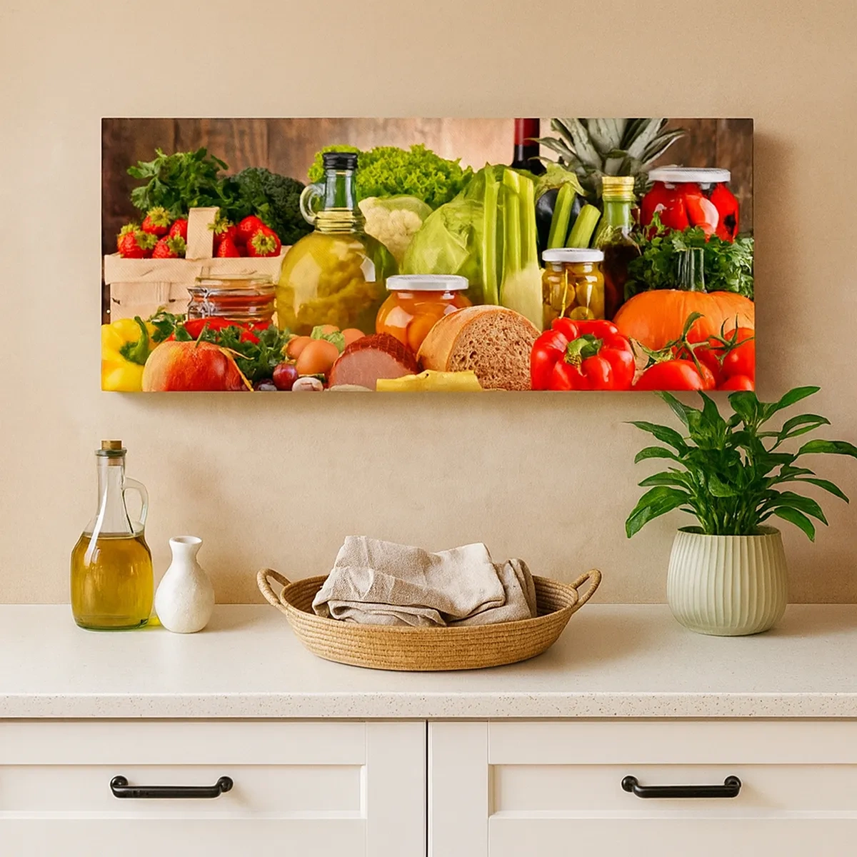 Obraz na plátne - Údené, pečené, marinované - 30x30 cm