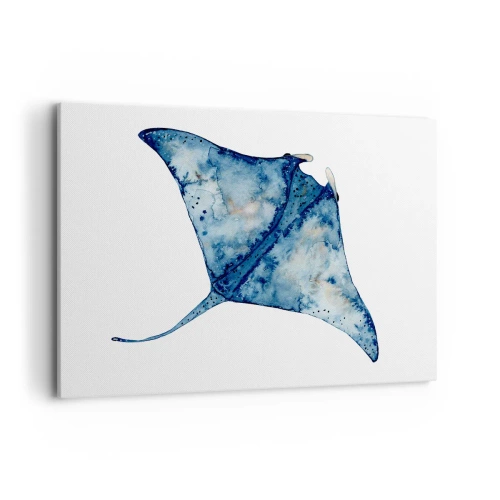 Obraz na plátne - Modrý život - 120x80 cm