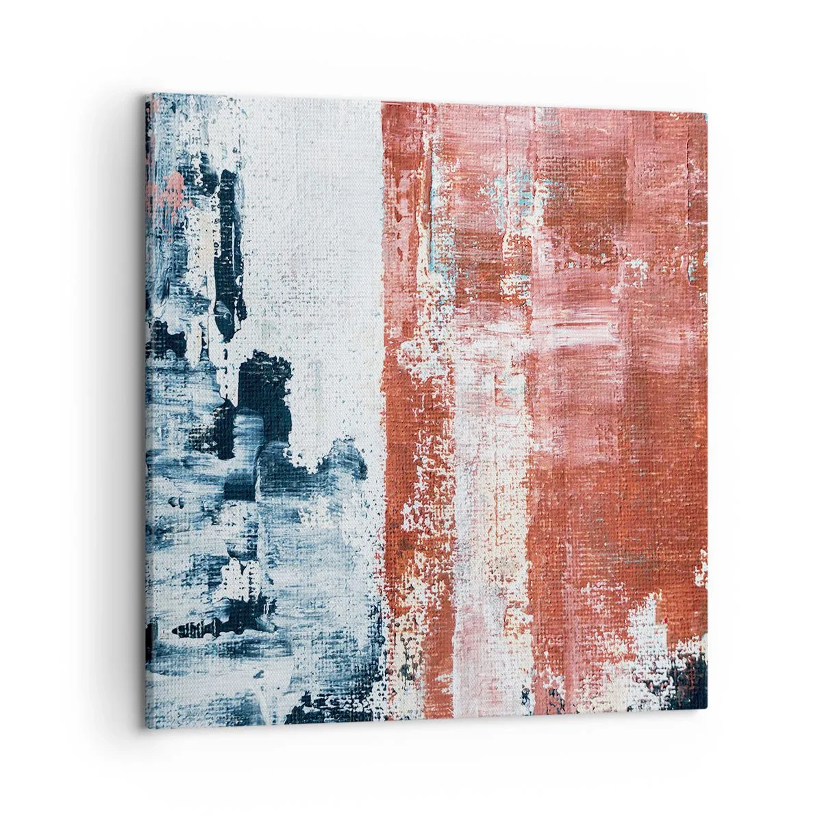 Obraz na plátne - Abstraktné pol na pol - 50x50 cm