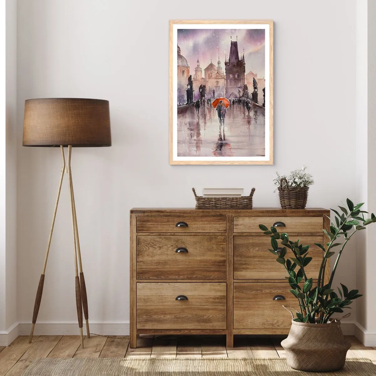 Plagát v ráme zo svetlého duba - Ľudia sa nemenia - 50x70 cm