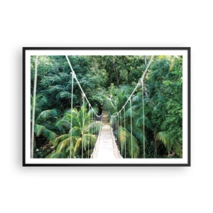 Plagát v čiernom ráme - Welcome to the jungle! - 100x70 cm