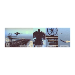 Vzorka Fototapeta Standard Eco - Ikaros večne živý - Abstrakcia, Ikar, Bicykel - 100x30 cm