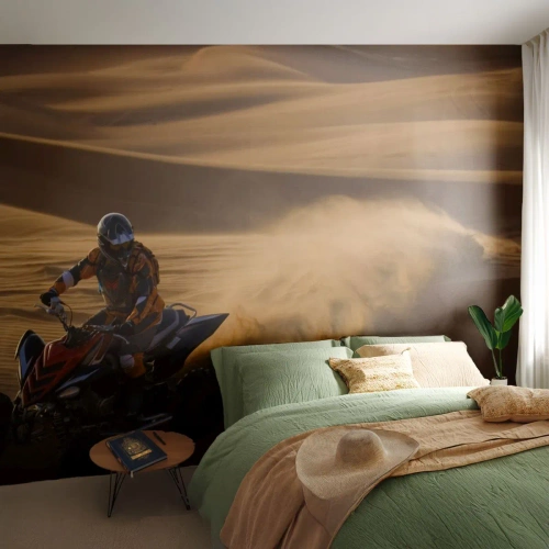 Fototapeta Premium Sand - Na vlnách piesku - Quad, Automobilový priemysel, Púšť - 450x315 cm