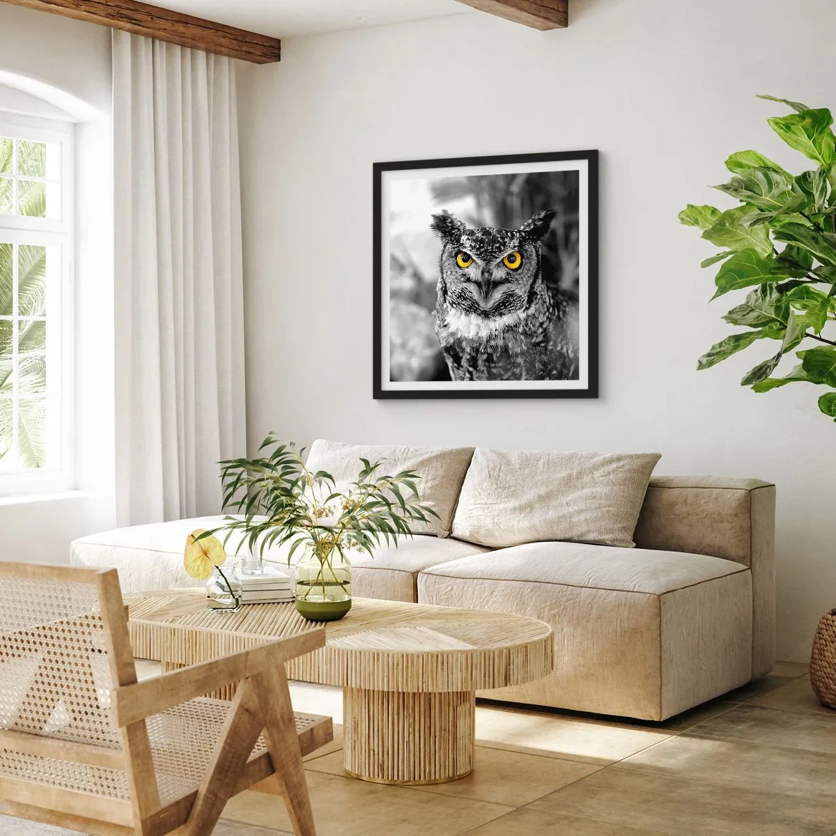 Plagát v čiernom ráme - Nič sa neschová - 60x60 cm