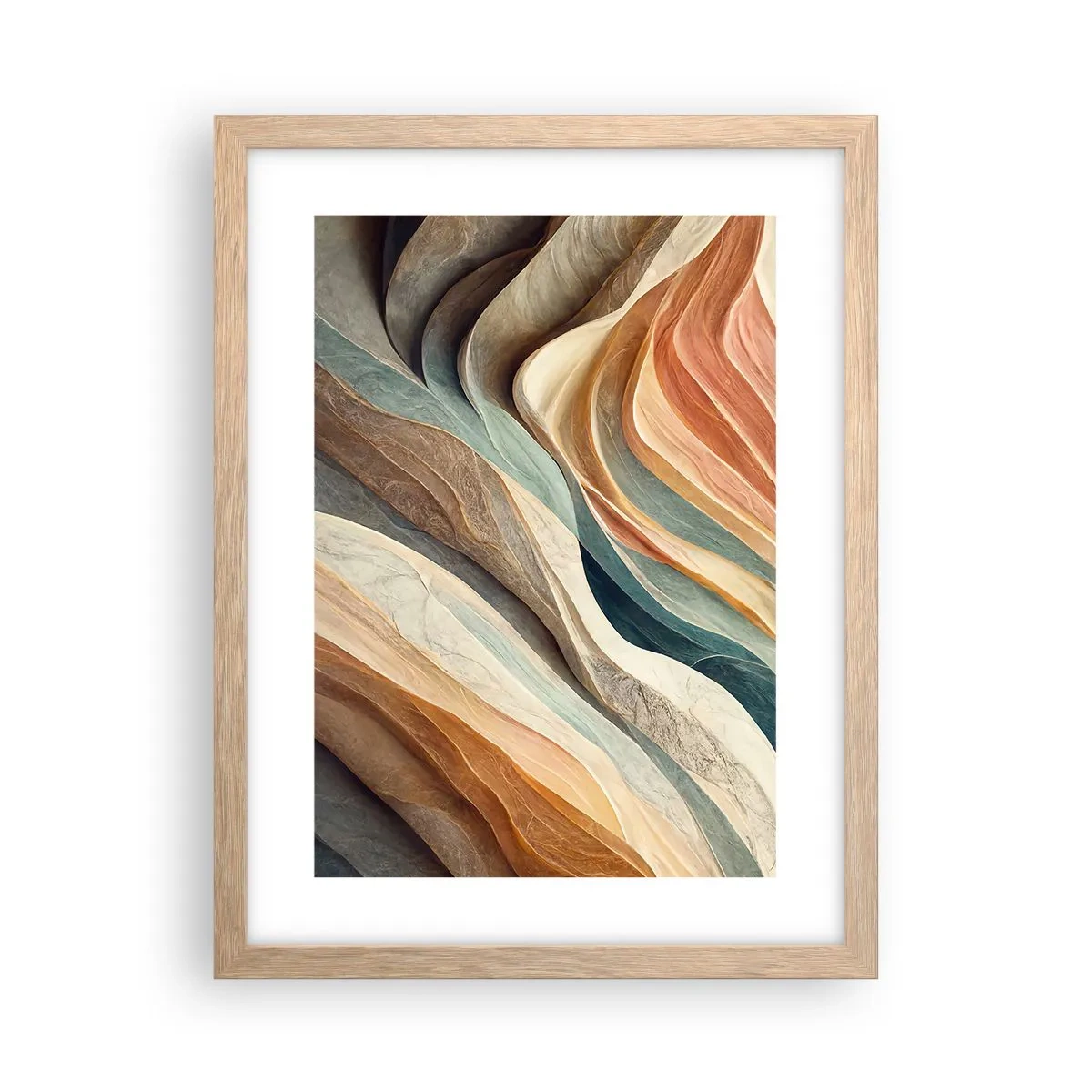 Plagát v ráme zo svetlého duba - Okamih pred zmenou - 30x40 cm