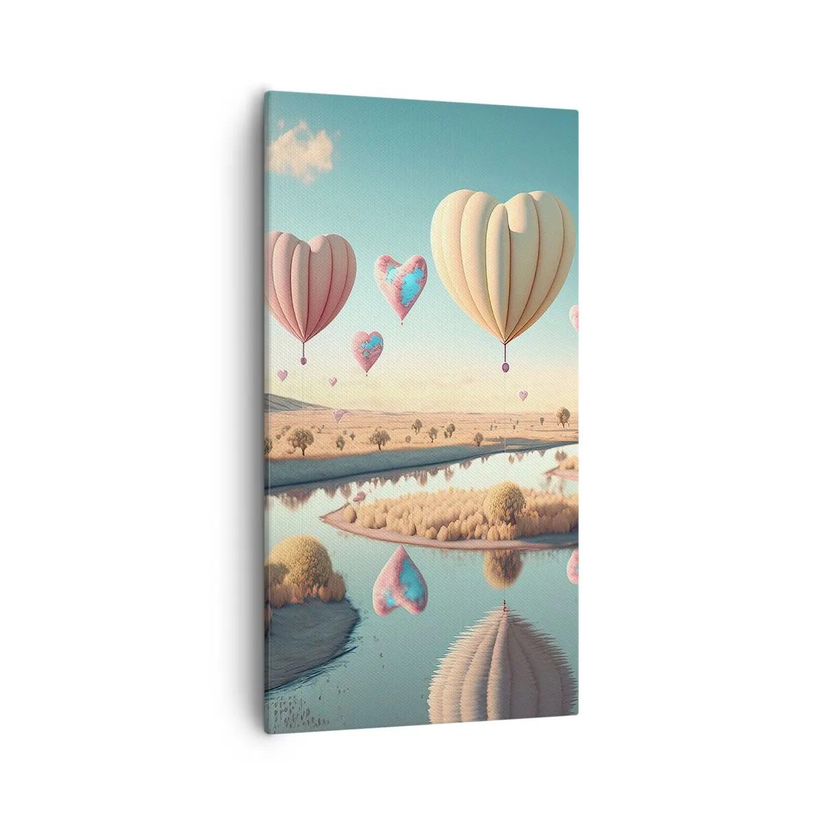 Obraz na plátne - Láska ťa nechá vzlietnuť - 55x100 cm