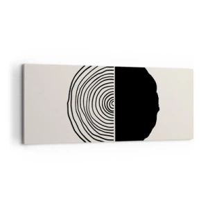 Obraz na plátne - Pol na pol - 100x40 cm