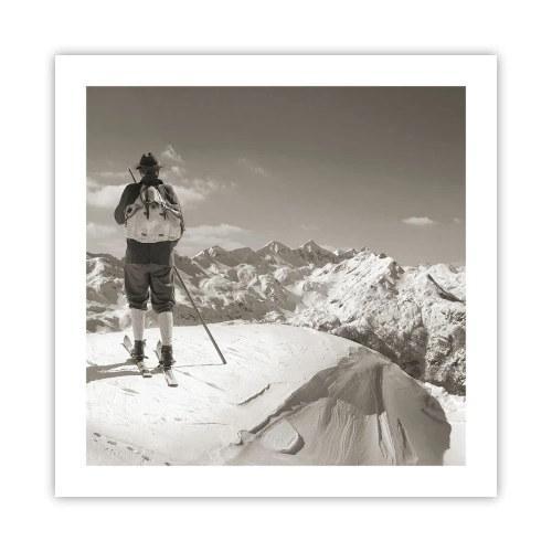 Plagát - Rovnaké hory - 50x50 cm