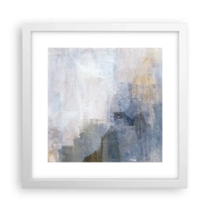 Plagát v bielom ráme - Tóny a akordy farieb - 30x30 cm